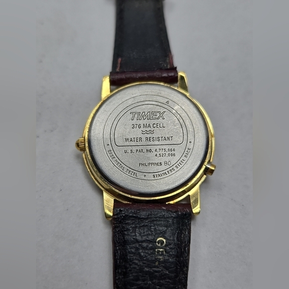 Mens Vintage 1991 Timex 33mm Indiglo Watch Gold Tone Quartz New Battery - Picture 11 of 12